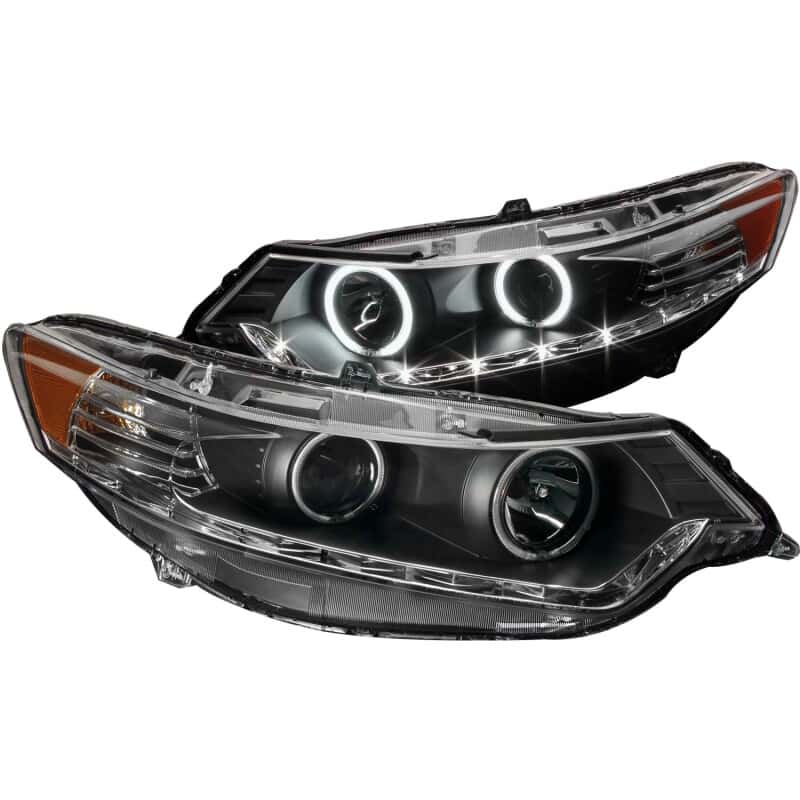 ANZO — ANZO 2009-2012 Acura TSX Projector Headlights w/ Halo Black (CCFL) (HID Compatible)
Head Light Set
HdLtSet - view 3