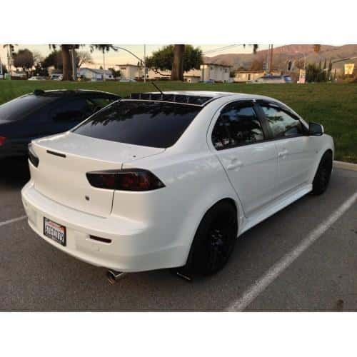 BLOX Racing — BLOX Racing 08+ Mitsubishi Lancer Vortex Generator - ABS Black - view 1