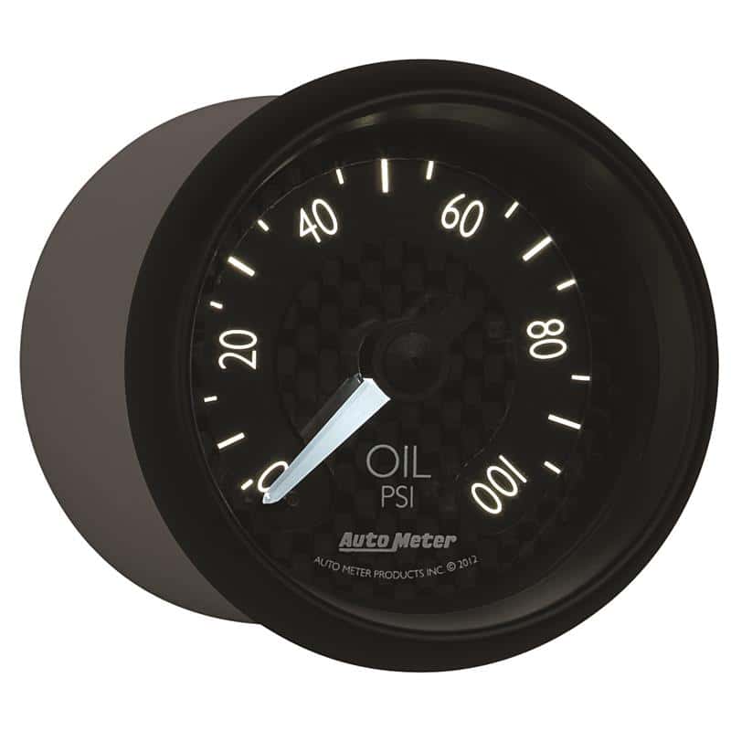 AutoMeter — Autometer GT Series 52mm Mechanical 0-100 psi Oil Pressure Gauge
2-1/16" OIL PRESS, 0 - view 6