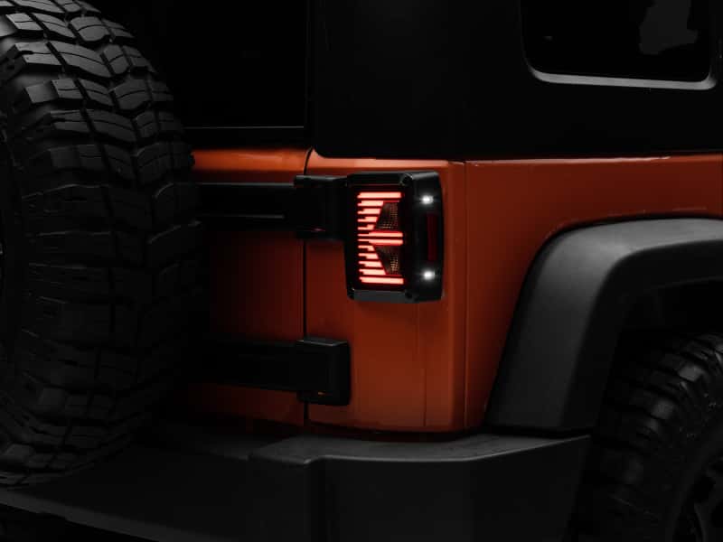 Raxiom — Raxiom 07-18 Jeep Wrangler JK Axial Series Vision LED Tail Lights- Black Housing (Smoked Lens)
Lights - view 1