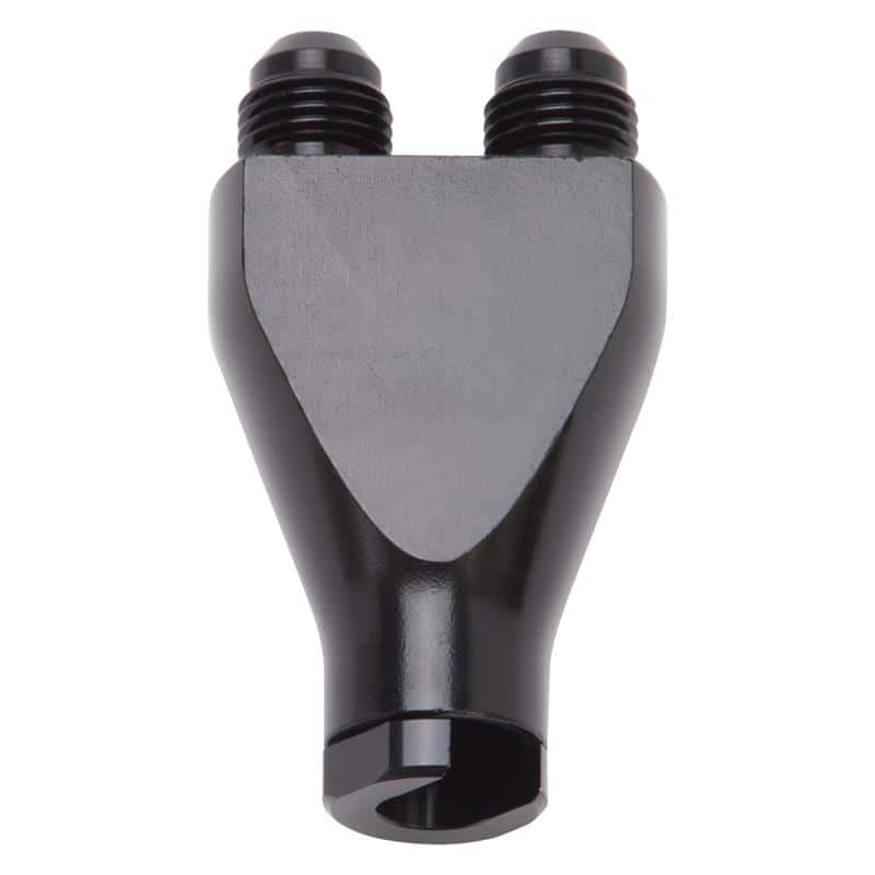 Russell — Russell Performance Billet Y-Block Adapter 3/8in SAE Quick Disconnect (2) -6AN Male Flare Black
Fuel Block - view 3