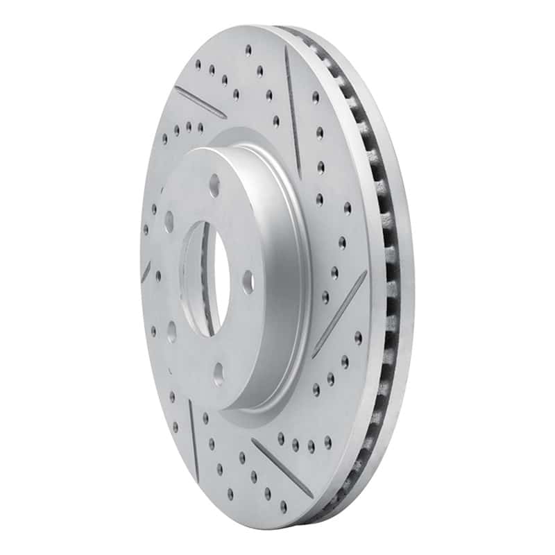 R1 Concepts — R1 13-19 Mazda Cx-5 Front Right Drilled & Slotted Geo-Carbon Rotor - view 2