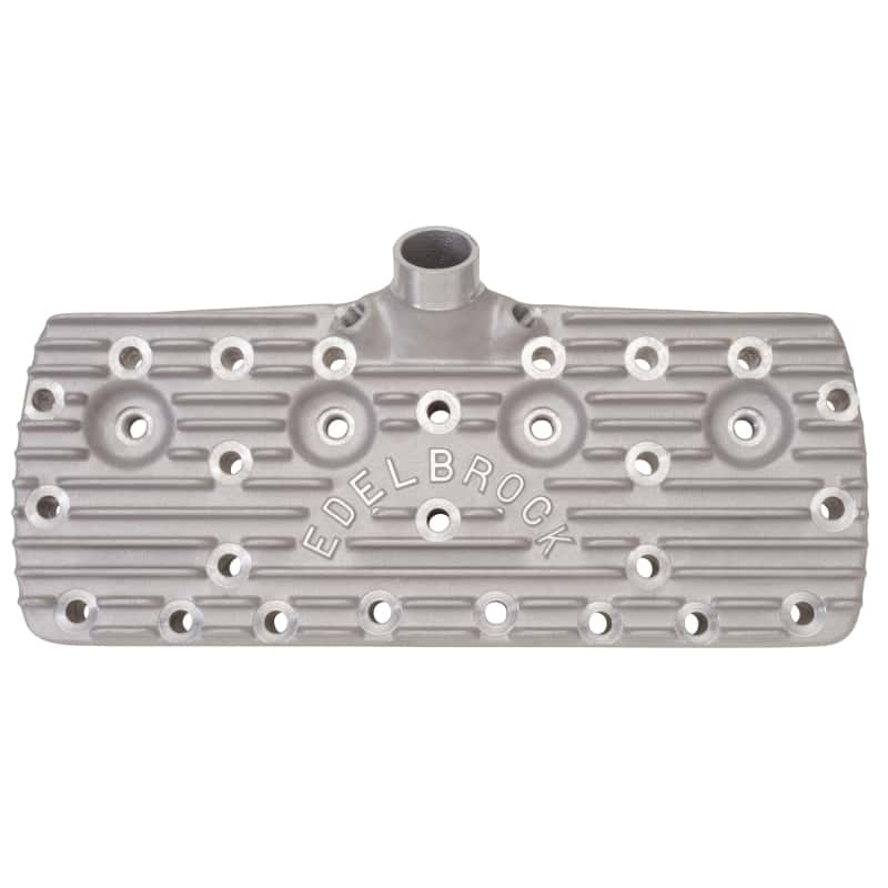 Edelbrock — Edelbrock Cylinder Heads 1939-48 Model Ford Flatheads w/ Block Letter Logo (Pair)
CYLINDER HEADS - view 1