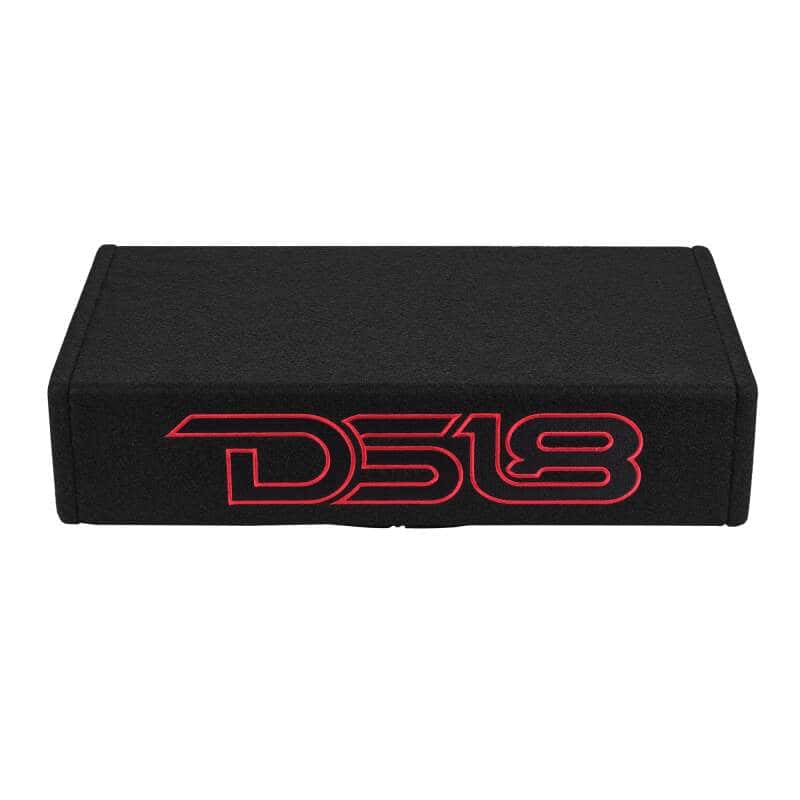 DS18 — DS18 Single 10in Shallow Enclosure w/ Subwoofer 350 Watts RMS Sealed Black Carpet Amplified - view 4