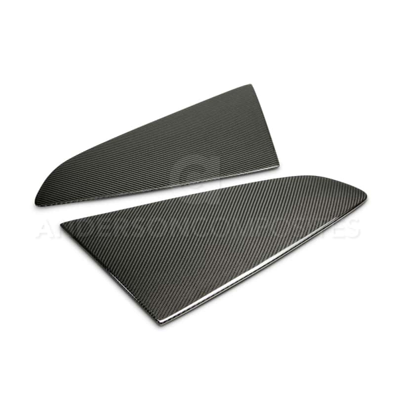 Anderson Composites — Anderson Composites 2015-2017 Ford Mustang Type -F Style Window Louvers - Flat - view 1