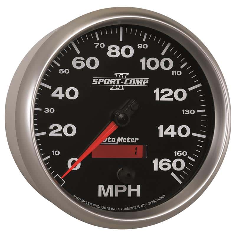 AutoMeter — Autometer Sport-Comp II 5 inch 0-160MPH Electronic Programmable Speedometer
5" SPEEDO, 160 MPH, - view 6