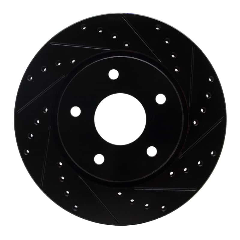 R1 Concepts — R1 08-16 Chrysler Town & Country Front Right Drilled & Slotted Black Brake Rotor
R1 Brake Rotor Drill - view 1