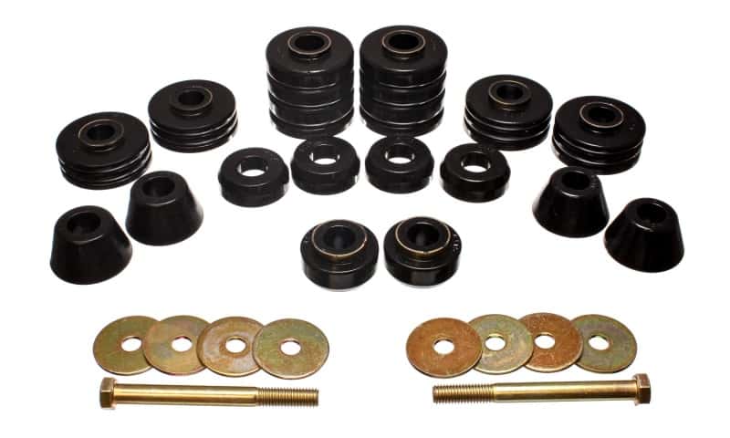 Energy Suspension — Energy Suspension Black Body Cab Mount Set for 73-80 GM C/K-10/20/30 C/K1500/2500/3500
BodyMntBshKt - view 1