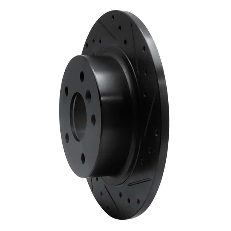 R1 Concepts — R1 94-04 Land Rover Discovery Rear Right Drilled & Slotted Black Brake Rotor
R1 Brake Rotor Drill - view 2
