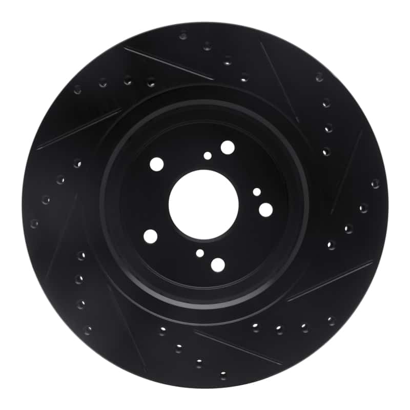 R1 Concepts — R1 14-20 Acura TLX Front Left Drilled & Slotted Black Brake Rotor
R1 Brake Rotor Drill - view 5