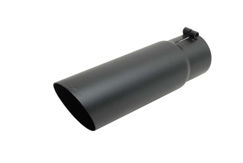 Gibson — Gibson Round Single Wall Angle-Cut Tip - 4in OD/2.25in Inlet/12in Length - Black Ceramic
Exhaust Tip - view 1