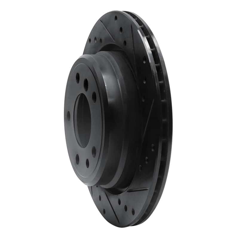 R1 Concepts — R1 91-95 BMW M5 Rear Right Drilled & Slotted Black Brake Rotor
R1 Brake Rotor Drill - view 2