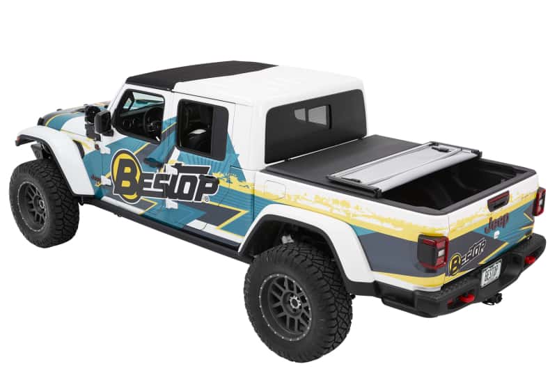 Bestop — Bestop Fold Soft Tonneau - 20-26 Jeep Gladiator For 5 Ft. Bed Ez (Black Diamond)
EZ-Fold Soft Tonneau - view 2