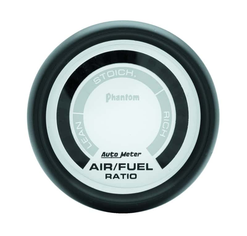 AutoMeter — Autometer Phantom 52mm Electronic Air Fuel Ratio Gauge
2" AIR/FUEL RATIO, E - view 1
