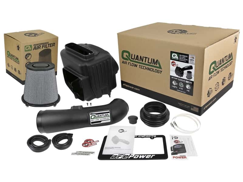 aFe — aFe Quantum Pro DRY S Cold Air Intake System 17-18 GM/Chevy Duramax V8-6.6L L5P - Dry
QUANTUM Intake - view 6