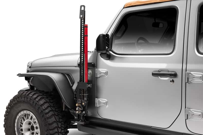 Go Rhino — Go Rhino 18-24 Jeep Wrangler JL/JLU/JT Front Fender Jack Mount for Hi-Lift Jack - Tex. Blk
Jack Mount-Exterior - view 8