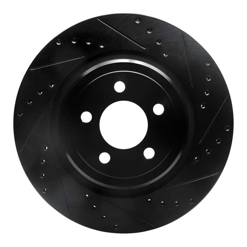 R1 Concepts — R1 06-23 Dodge Charger Rear Right Drilled & Slotted Black Brake Rotor
R1 Brake Rotor Drill - view 1