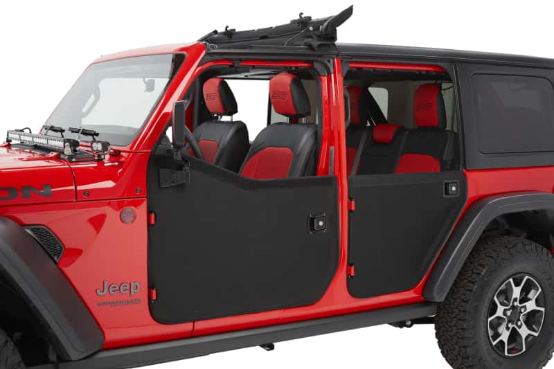 Bestop — Bestop 20-26 Jeep Gladiator / 18-26 Wrangler JL Full Fabric Doors (Rear Black Twill)
Full Fabric Doors - view 3