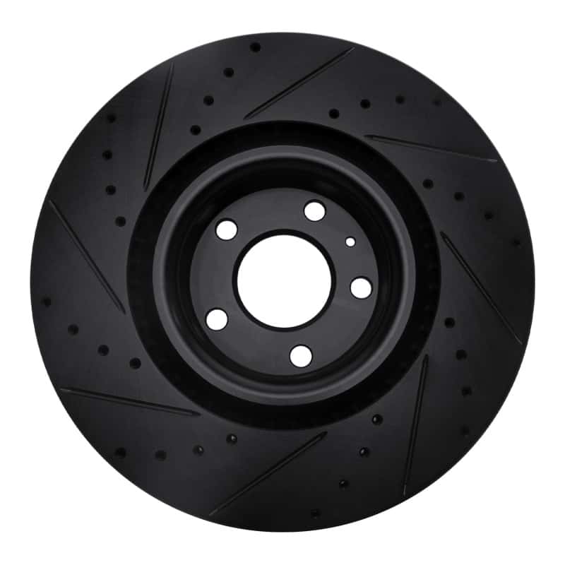 R1 Concepts — R1 04-09 Audi S4 Front Right Drilled & Slotted Black Brake Rotor
R1 Brake Rotor Drill - view 5