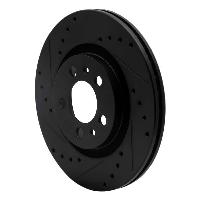 R1 Concepts — R1 98-15 Volkswagen Beetle Front Left Drilled & Slotted Black Brake Rotor
R1 Brake Rotor Drill - view 2