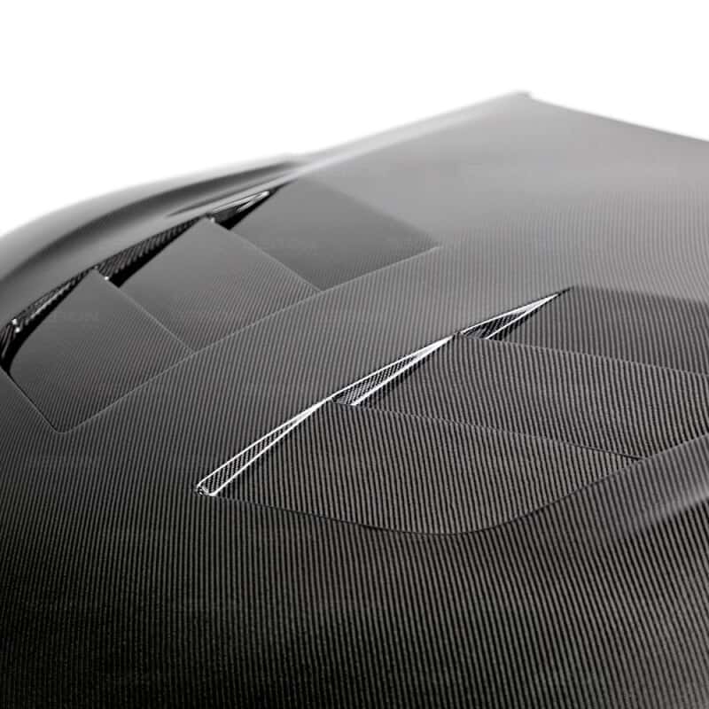 Seibon — Seibon 2020 Toyota GR Supra TSII-Style Double-Sided Carbon Fiber Hood - view 4