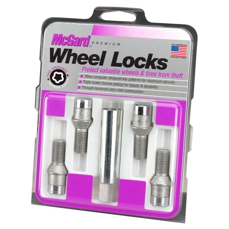 McGard — McGard Wheel Lock Bolt Set - 4pk. (Tuner / Cone Seat) M12X1.5 / 17mm Hex / 22.4mm Shank L. - Chrome - view 6