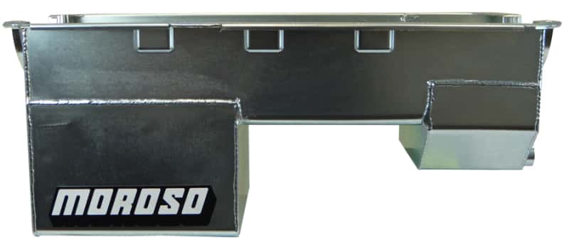 Moroso — Moroso Ford 351W (w/Rear Sump & Billet End Seals) Extra Deep Wet Sump 7qt 9in Steel Oil Pan - view 1