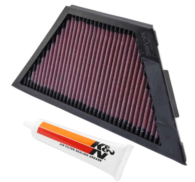 K&N Engineering — K&N Kawasaki ZX1rR Ninja/ZZR1400/1400GTR/ZX14R 11.25in O/S L x 4.75in O/S W Replacement Air Filter
Air Filter - view 3