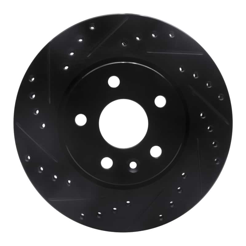 R1 Concepts — R1 11-23 Chevrolet Bolt EUV Front Right Drilled & Slotted Black Brake Rotor
R1 Brake Rotor Drill - view 1