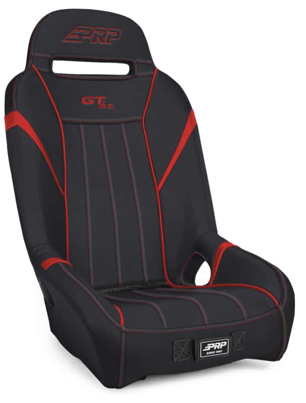 PRP Seats — PRP Polaris RZR PRO XP/PRO R/Turbo R GT/S.E. Suspension Seat- Black/Red - view 1