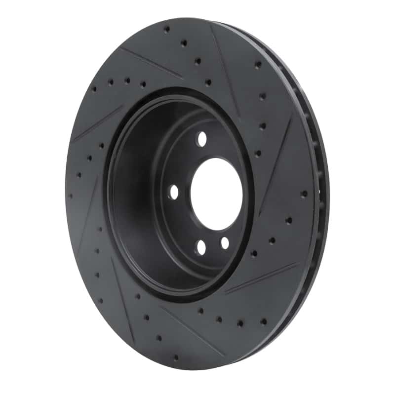 R1 Concepts — R1 13-21 BMW 330I xDrive Sedan Rear Left Drilled & Slotted Black Brake Rotor
R1 Brake Rotor Drill - view 4