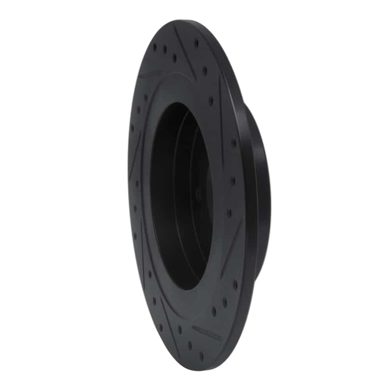 R1 Concepts — R1 1984-1988 Nissan 200SX Rear Left Drilled & Slotted Black Brake Rotor
R1 Brake Rotor Drill - view 4