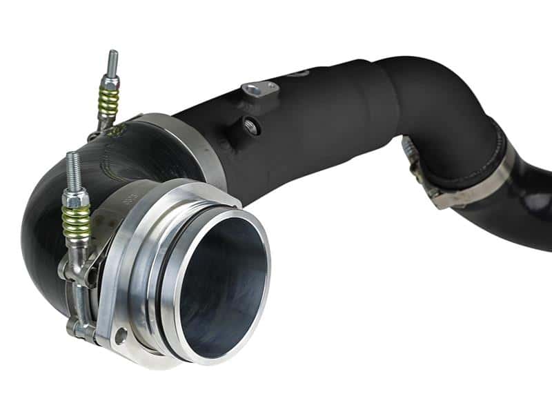 aFe — aFe 2020 Toyota Supra 3.0L 3in Black Intercooler Tube - Hot
Hot Charge Pipe - view 5
