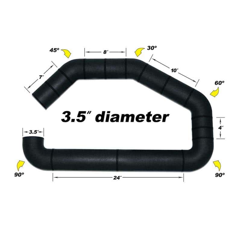 Airaid — Airaid U-Build-It - 3.5in Intake Tube - view 1