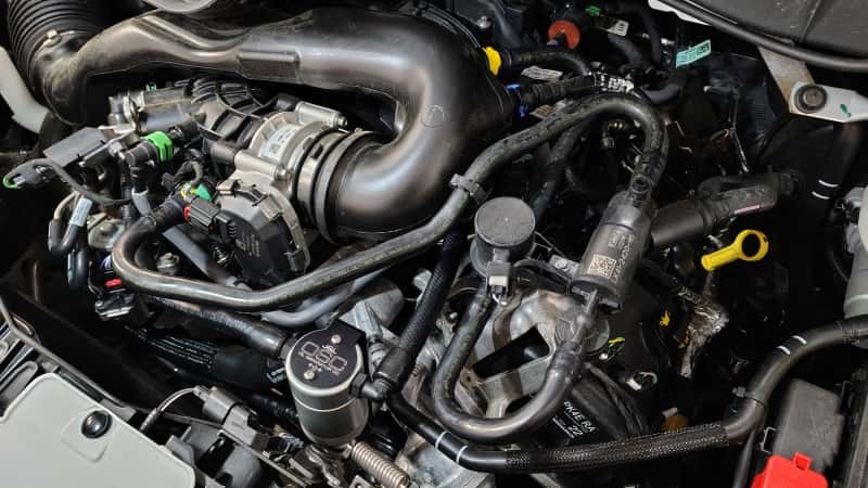 J&L — J&L 2025 Ford Transit 150/250/350 3.5L Oil Separator - Clear Anodized
Oil Separator - view 2
