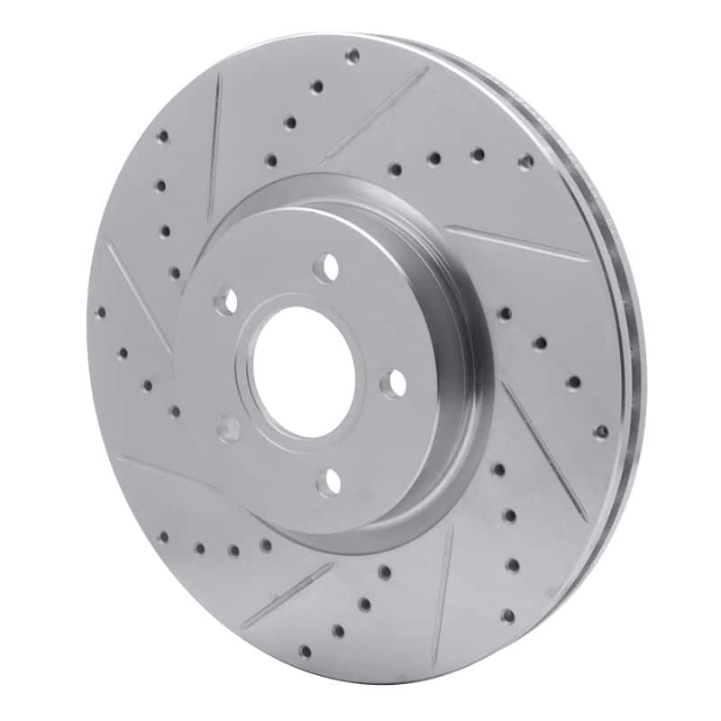 R1 Concepts — R1 04-19 Ford Focus Front Left Drilled & Slotted Silver Brake Rotor
R1 Brake Rotor Drill - view 2