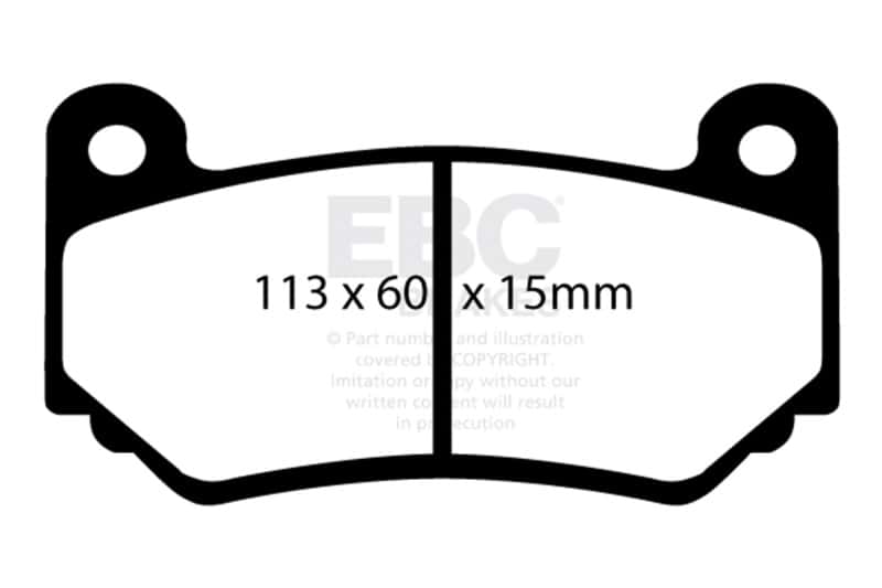 EBC — EBC AP Racing Caliper CP7600 Bluestuff NDX Front Brake Pads
Disc Brake Pad - view 8