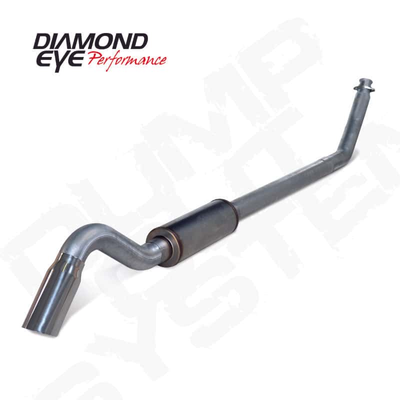 Diamond Eye Performance — Diamond Eye 4in SS TURBO BACK SGL DUMP OUT 98.5-02 DODGE INCLUDING TIP NO MFLR
KIT, 4" TB MRP SGLTD - view 1