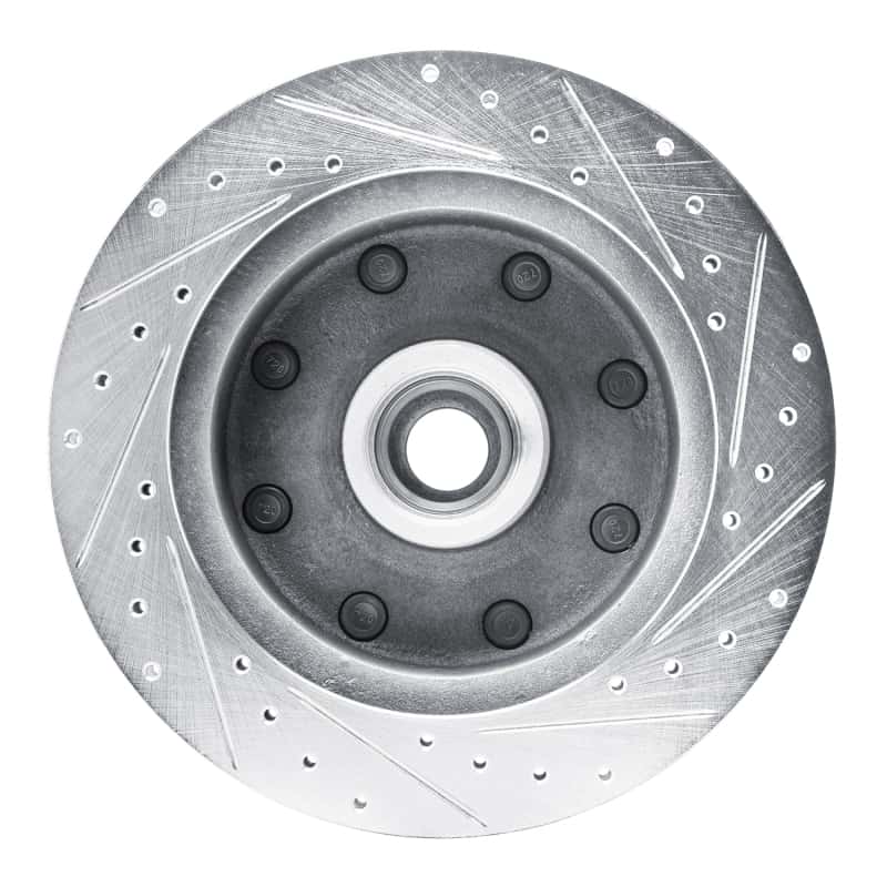 R1 Concepts — R1 73-77 Dodge B300 Van (71-74) / B300 (75-80) Front Left Drilled & Slotted Silver Brake Rotor
R1 Brake Rotor Drill - view 5