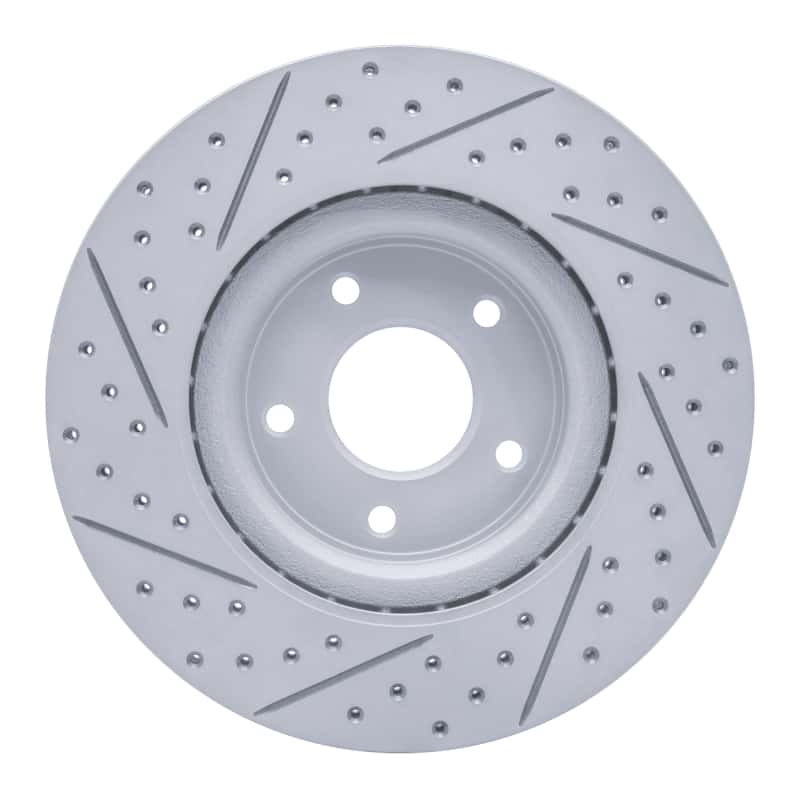 R1 Concepts — R1 13-25 Infiniti Jx35 Front Right Drilled & Slotted Geo-Carbon Rotor - view 5