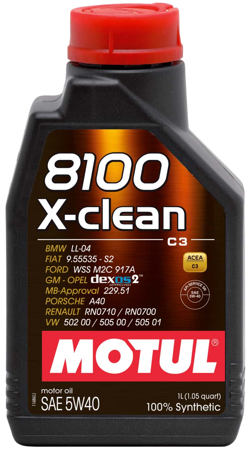 Motul — Motul 1L Synthetic Engine Oil 8100 5W40 X-CLEAN C3 -505 01-502 00-505 00-LL04 - view 1
