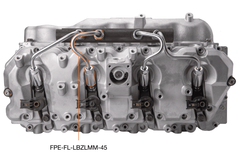 Fleece Performance — Fleece Performance 06-10 GM 2500/3500 Duramax LBZ/LMM High Pressure Injection Line (No. 4 & 5)
Fuel Injector Line - view 3