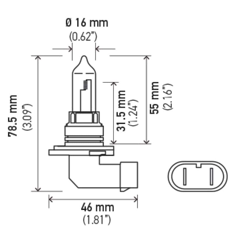 Hella — Hella Optilux HB3 9005 12V/65W XY Xenon Yellow Bulb
HB3 Halogen Bulb
Bulb - view 6