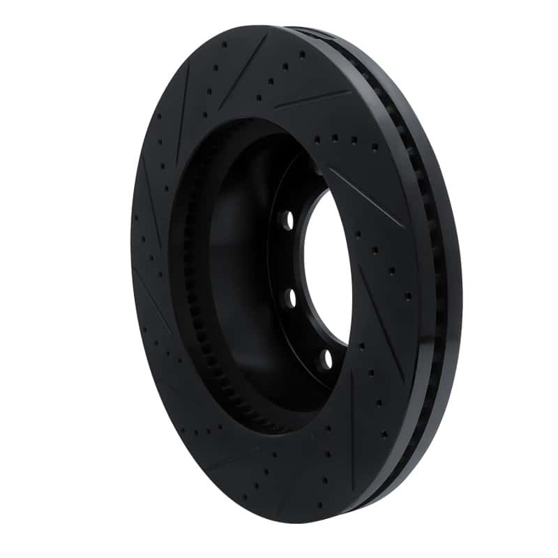 R1 Concepts — R1 12-25 Ford F-250 4WD (Super Duty) Front Right Drilled & Slotted Black Brake Rotor
R1 Brake Rotor Drill - view 4