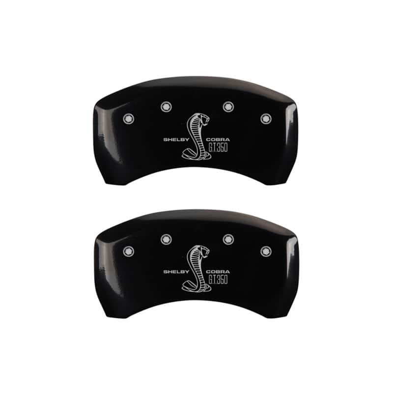MGP — MGP Rear set 2 Caliper Covers Engraved Rear GT350 Shelby & Cobra Black finish silver ch
Caliper Covers - view 1