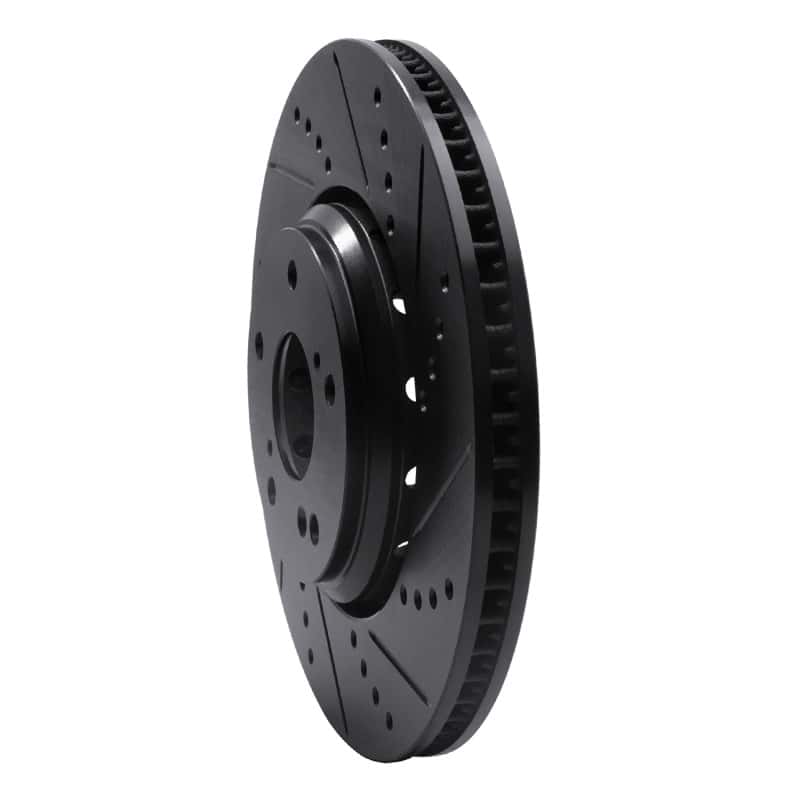 R1 Concepts — R1 16-22 Acura ILX Front Right Drilled & Slotted Black Brake Rotor
R1 Brake Rotor Drill - view 2