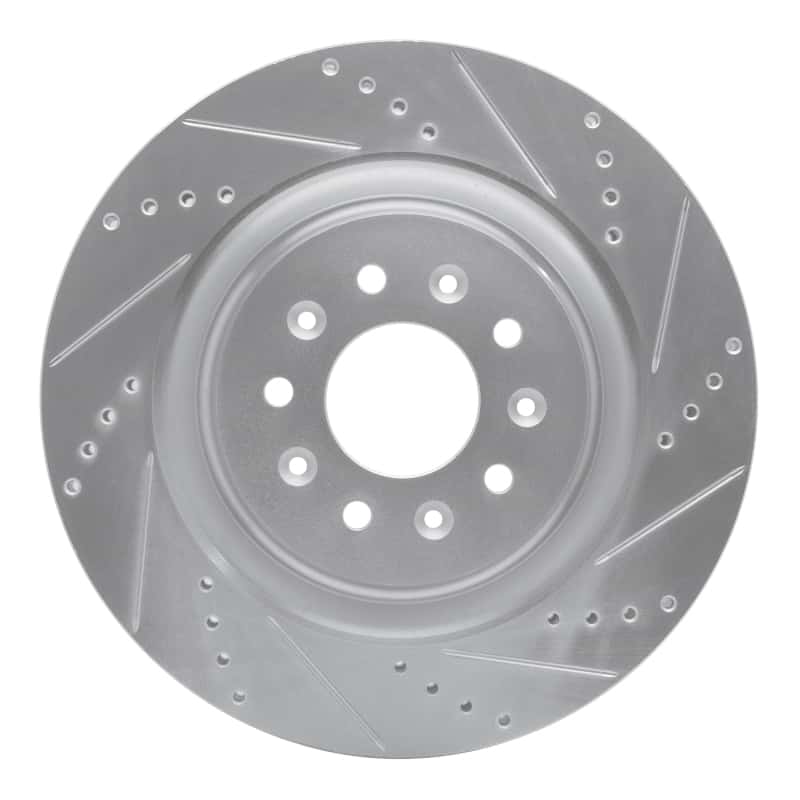 R1 Concepts — R1 00-06 Jaguar XJR Front Right Drilled & Slotted Silver Brake Rotor
R1 Brake Rotor Drill - view 1