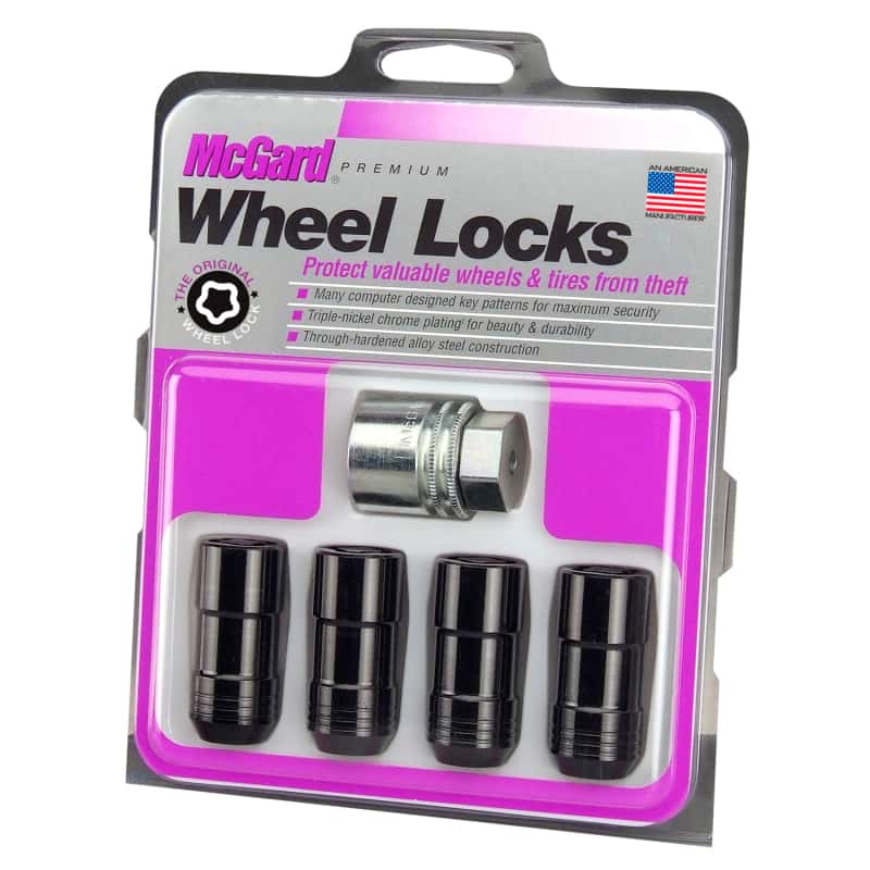McGard — McGard Wheel Lock Nut Set - 4pk. (Cone Seat) M14X2.0 / 13/16 Hex / 2.25in. Length - Black - view 5