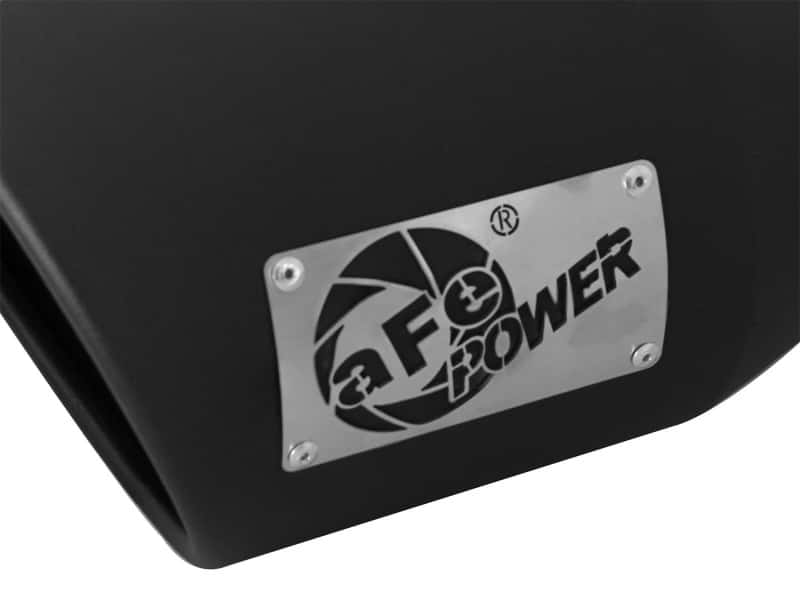 aFe — aFe MACHForce XP 5in 304 Stainless Steel Exhaust Tip 5 In x 7 Out x 12L in Bolt On Right - Black
Exhaust Tip Black - view 5
