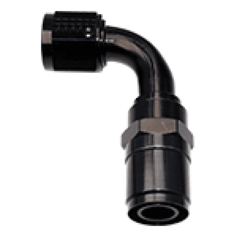 Fragola — Fragola -4AN Race-Rite Crimp-On Hose End 90 Degree - view 1